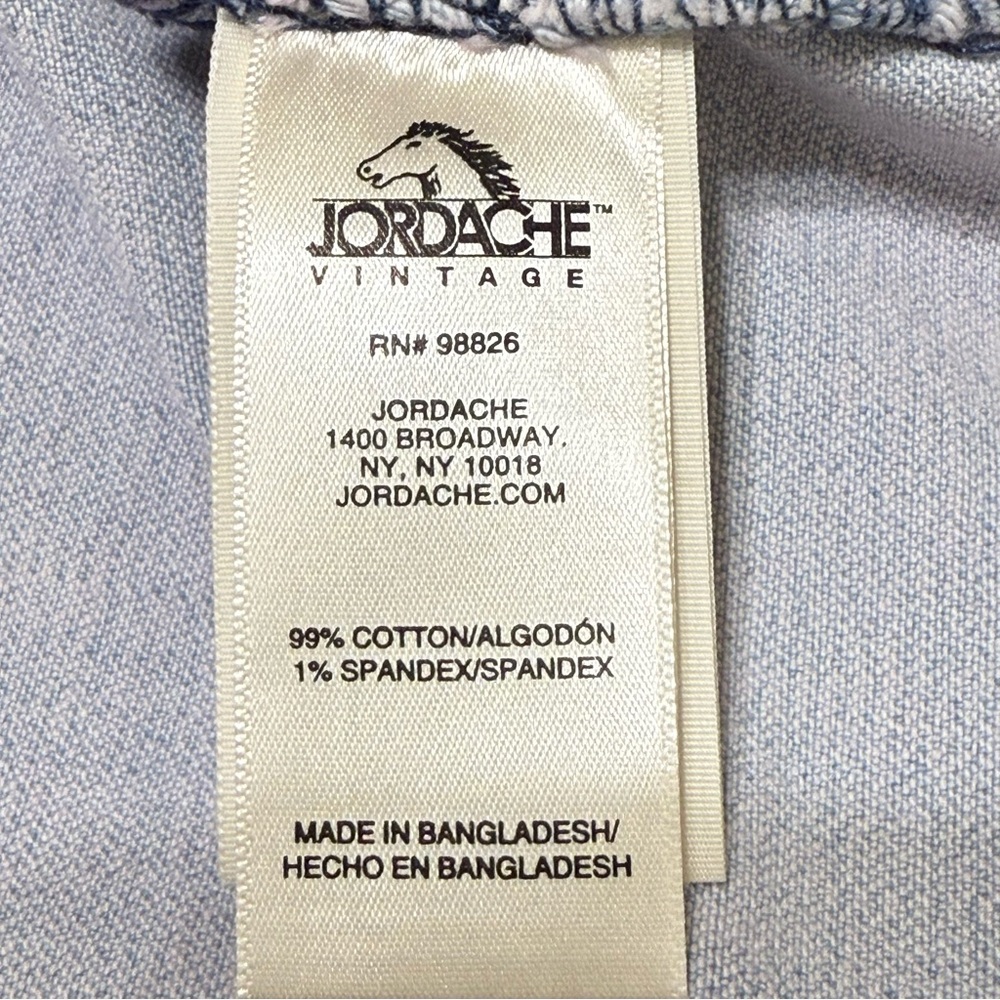 Jordache Vintage Ombre Pink Denim Button Front Tank Dress Size Large - Picture 8 of 10